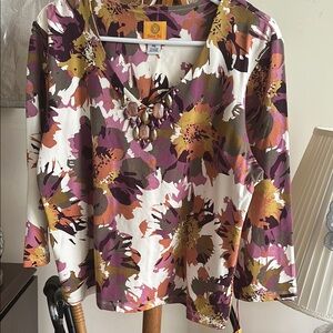 Ruby Rd fall floral top